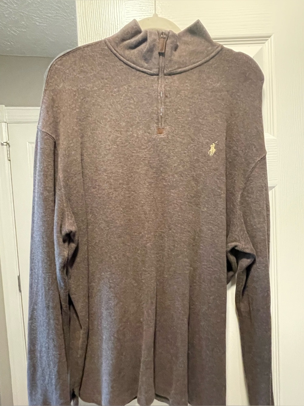 Men’s Polo Ralph Lauren Quarter Zip Mock Neck Pullover Knit